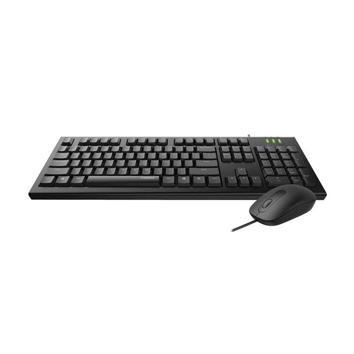 کیبورد و ماوس با سیم رپو مدل X120Pro X120Pro Wired Optical Mouse & Keyboard Combo